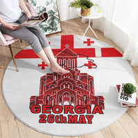 Georgia Independence Day Round Carpet Sameba Dzala Ertobashia