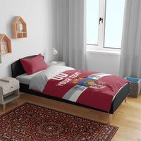 Custom Latvia Hockey Bedding Set Latvijas Go Champions