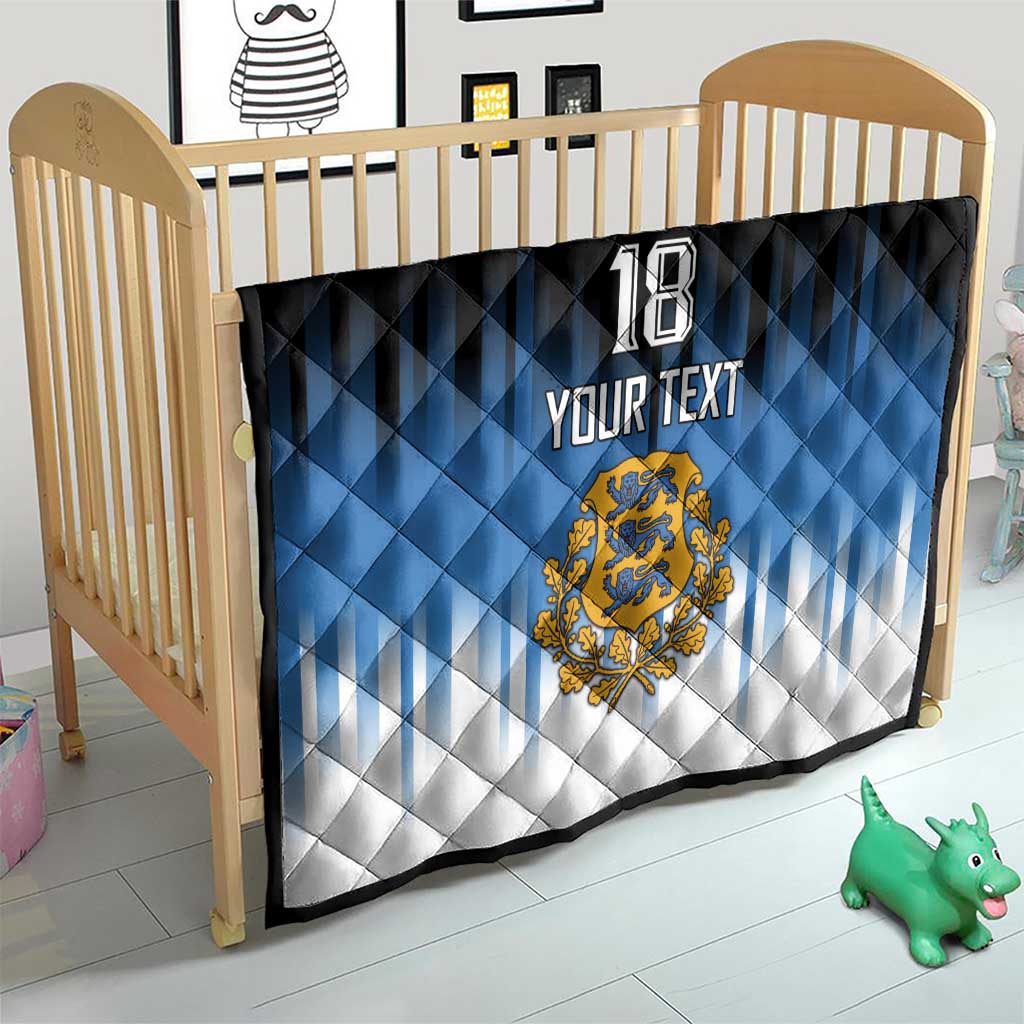 Custom Estonia Football Quilt Come On Kalevipojad