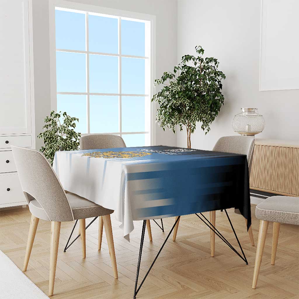 Custom Estonia Football Tablecloth Come On Kalevipojad