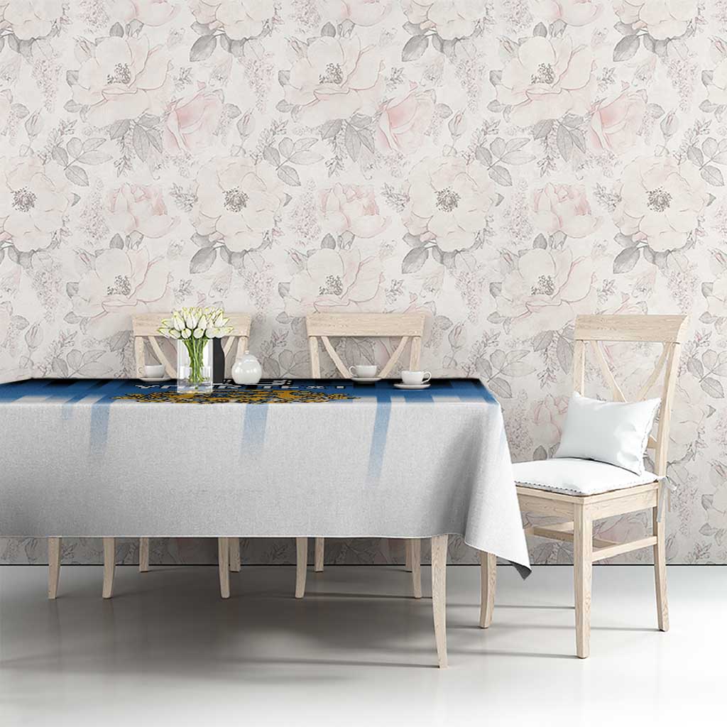 Custom Estonia Football Tablecloth Come On Kalevipojad