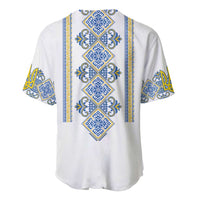 Vyshyvanka Day Baseball Jersey Ukrainian Folk Traditions Pattern White Version