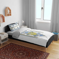 Vyshyvanka Day Bedding Set Ukrainian Folk Traditions Pattern White Version
