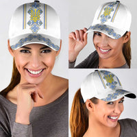 Vyshyvanka Day Classic Cap Ukrainian Folk Traditions Pattern White Version