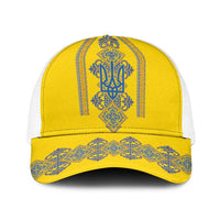 Vyshyvanka Day Baseball Net Cap Ukrainian Folk Traditions Pattern Yellow Version