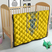 Vyshyvanka Day Quilt Ukrainian Folk Traditions Pattern Yellow Version