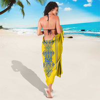 Vyshyvanka Day Sarong Ukrainian Folk Traditions Pattern Yellow Version