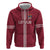 Custom Latvia Football Zip Hoodie Latvijas Go Champion Folk Pattern