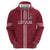 Custom Latvia Football Zip Hoodie Latvijas Go Champion Folk Pattern