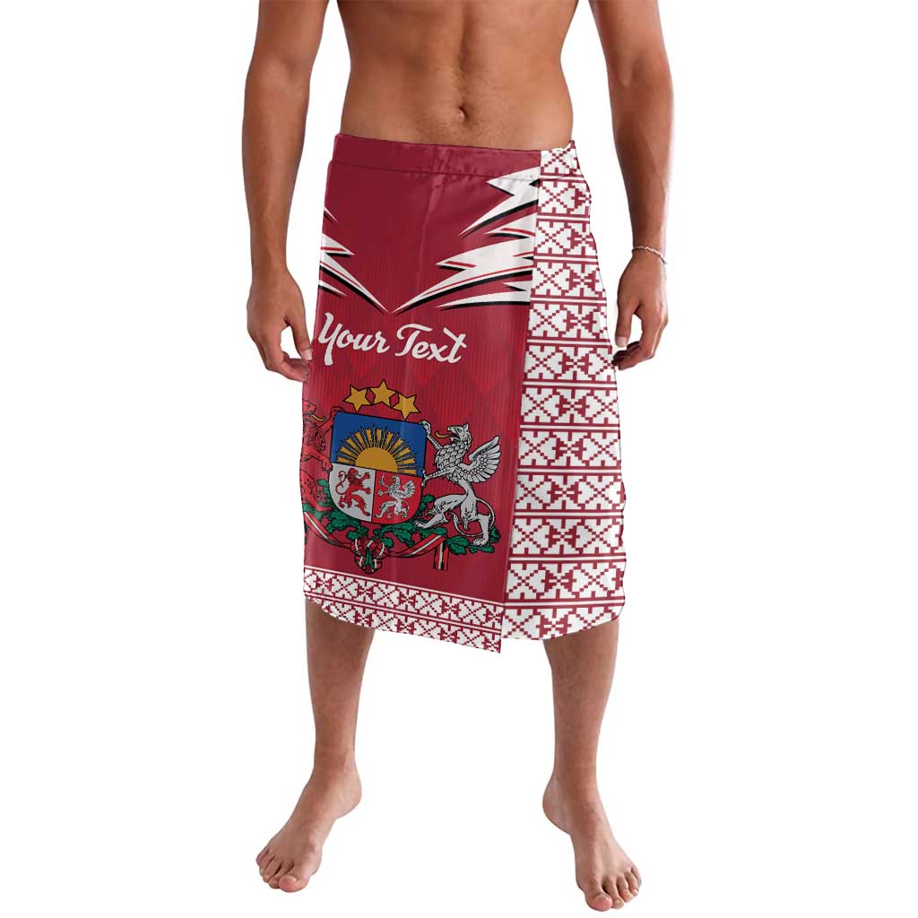Personalized Latvia Lavalava Latvijas Republika Folk Pattern