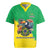 Brazil Coat Of Arms Rugby Jersey With Flag Style - Wonder Print Shop