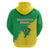 Brazil Coat Of Arms Zip Hoodie With Flag Style - Wonder Print Shop