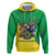 Brazil Coat Of Arms Zip Hoodie With Flag Style - Wonder Print Shop