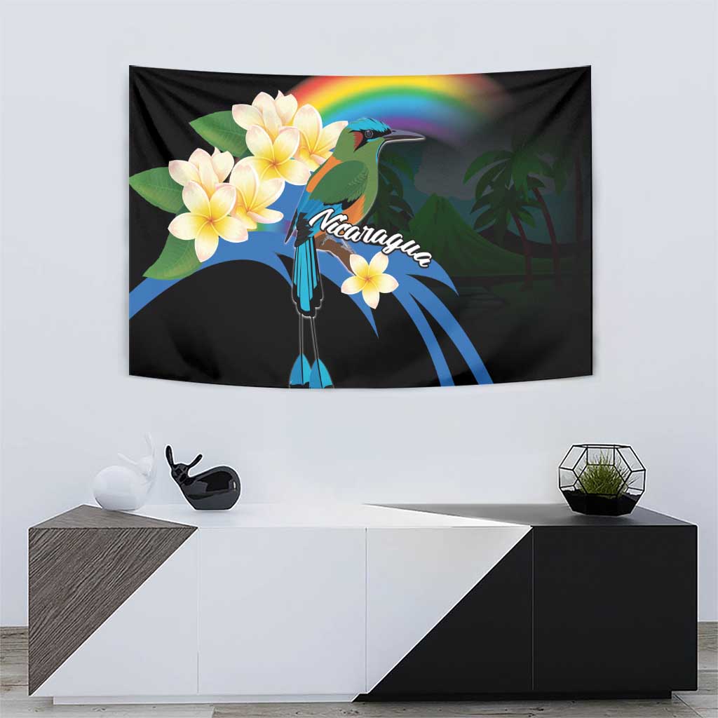 Nicaragua Independence Day Tapestry En Dios confiamos - Wonder Print Shop