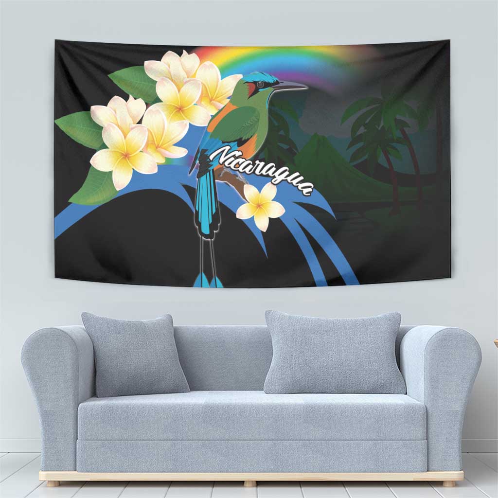 Nicaragua Independence Day Tapestry En Dios confiamos - Wonder Print Shop