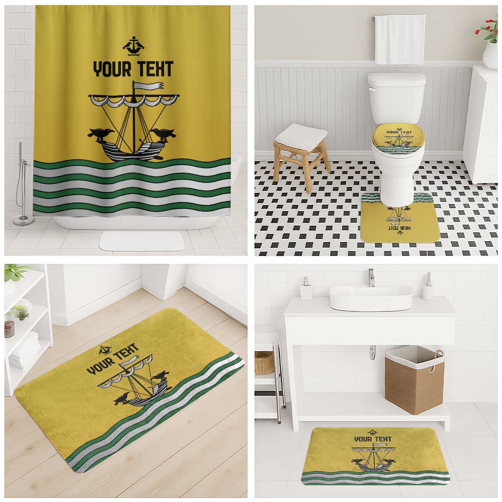Personalized Lisbon Portugal Bathroom Set Flag Style - Wonder Print Shop