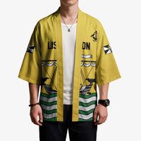 Personalized Lisbon Portugal Kimono Flag Style - Wonder Print Shop