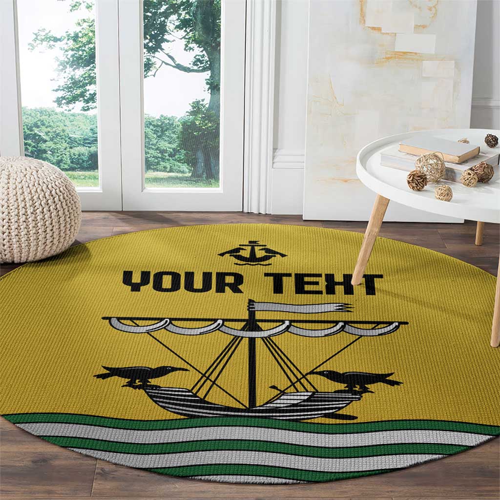 Personalized Lisbon Portugal Round Carpet Flag Style - Wonder Print Shop