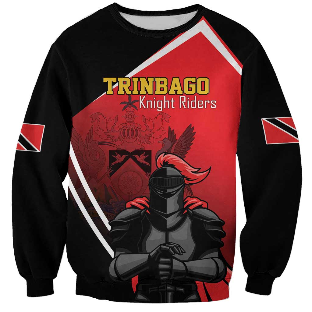Custom Trinidad and Tobago Cricket Knight Riders Sweatshirt Go Champion - Wonder Print Shop
