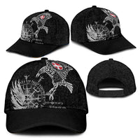 Denmark Viking Ravens Classic Cap Vegvisir Runes Pattern - Wonder Print Shop