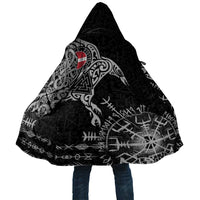Denmark Viking Ravens Cloak Vegvisir Runes Pattern - Wonder Print Shop