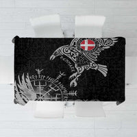 Denmark Viking Ravens Tablecloth Vegvisir Runes Pattern - Wonder Print Shop