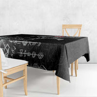 Denmark Viking Ravens Tablecloth Vegvisir Runes Pattern - Wonder Print Shop