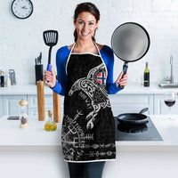 Norway Viking Ravens Apron Vegvisir Runes Pattern - Wonder Print Shop