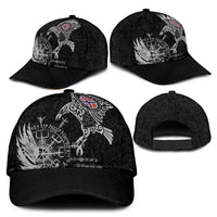 Norway Viking Ravens Classic Cap Vegvisir Runes Pattern - Wonder Print Shop