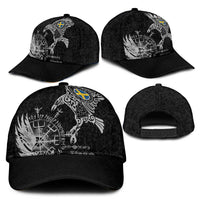 Sweden Viking Ravens Classic Cap Vegvisir Runes Pattern - Wonder Print Shop