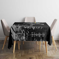 Sweden Viking Ravens Tablecloth Vegvisir Runes Pattern - Wonder Print Shop