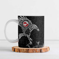Greenland Viking Ravens Ceramic Mug Vegvisir Runes Pattern - Wonder Print Shop