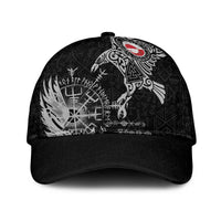 Greenland Viking Ravens Classic Cap Vegvisir Runes Pattern - Wonder Print Shop