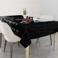 Greenland Viking Ravens Tablecloth Vegvisir Runes Pattern - Wonder Print Shop