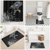 Scotland Viking Ravens Bathroom Set Vegvisir Runes Pattern - Wonder Print Shop