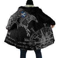 Scotland Viking Ravens Cloak Vegvisir Runes Pattern - Wonder Print Shop