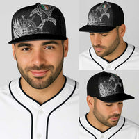 Ireland Viking Ravens Baseball Net Cap Vegvisir Runes Pattern - Wonder Print Shop