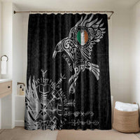 Ireland Viking Ravens Bathroom Set Vegvisir Runes Pattern - Wonder Print Shop