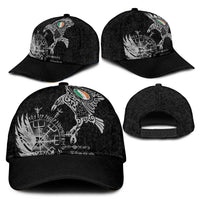 Ireland Viking Ravens Classic Cap Vegvisir Runes Pattern - Wonder Print Shop