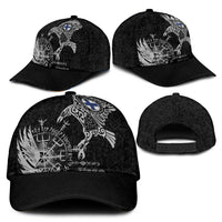 Finland Viking Ravens Classic Cap Vegvisir Runes Pattern - Wonder Print Shop