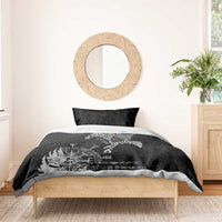 Iceland Viking Ravens Bedding Set Vegvisir Runes Pattern - Wonder Print Shop
