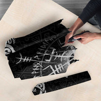 Iceland Viking Ravens Umbrella Vegvisir Runes Pattern - Wonder Print Shop