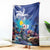 Personalized Bonaire Underwater Tropical Corals Reef Blanket With Colorful Sea Fish