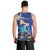 Personalized Bonaire Underwater Tropical Corals Reef Men Tank Top With Colorful Sea Fish - Wonder Print Shop