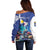 Personalized Bonaire Underwater Tropical Corals Reef Off Shoulder Sweater With Colorful Sea Fish - Wonder Print Shop