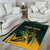 Personalized South Africa Springbok Area Rug With Trendy Protea Flowers Patterns - Wonder Print Shop