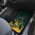 Personalized South Africa Springbok Car Mats With Trendy Protea Flowers Patterns - Wonder Print Shop