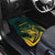 Personalized South Africa Springbok Car Mats With Trendy Protea Flowers Patterns - Wonder Print Shop