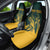 Personalized South Africa Springbok Car Seat Cover With Trendy Protea Flowers Patterns - Wonder Print Shop