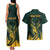 Personalized South Africa Springbok Couples Matching Tank Maxi Dress and Hawaiian Shirt With Trendy Protea Flowers Patterns - Wonder Print Shop